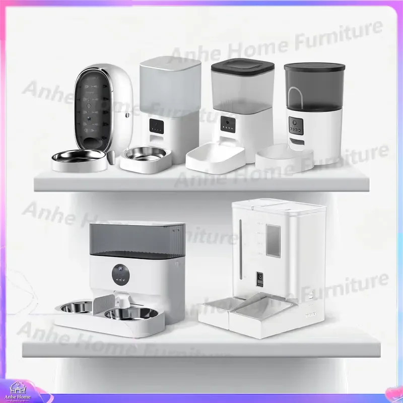 Smart Automatic Pet Feeder Programmable Timed Dog Cat Food Dispenser Portable Waterproof Bowl with Scale Plastic Feeding