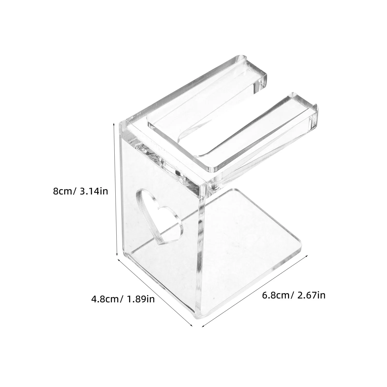Acrylic Transparent Nail Polish Bottle Rack Inverted Drip Storage Salon Manicure Organizer Stand Universal Display