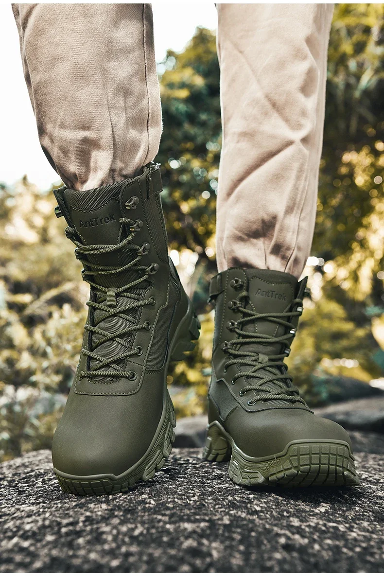 Taktische Herrenstiefel, atmungsaktiv, ultraleicht, Sicherheits-Armeestiefel für Männer, Rapid Response Desert Boots, wasserdichte Jagdstiefel zum Schnüren – Detail 22