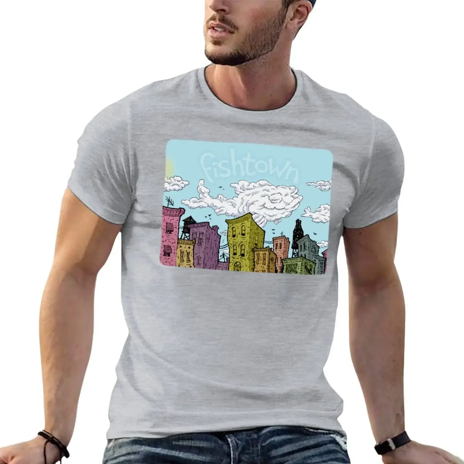 Fishtown Afternoon T-Shirt blanks hippie clothes customs design your own oversized t shirts for men