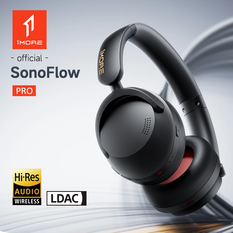 1MORE SonoFlow Pro auriculares inalámbricos 100H de reproducción venta flash Bluetooth cancelación activa de ruido Audio de alta resolución llamada clara