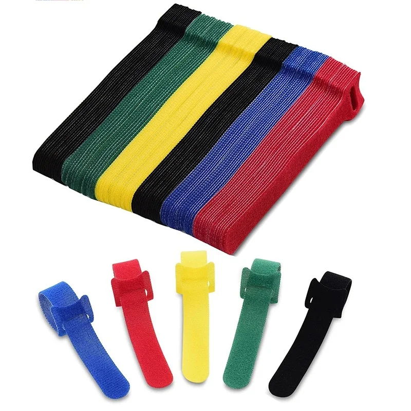 10/30/50Pcs Cable Winder Ties Multi-Purpose Organizer Wire Management Holder Reusable Protector Nylon Strap For Mouse Earphones