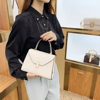 2025 summer new niche high-end Kelly bag handbag women's handbag fashion handbag single shoulder crossbody small square bag