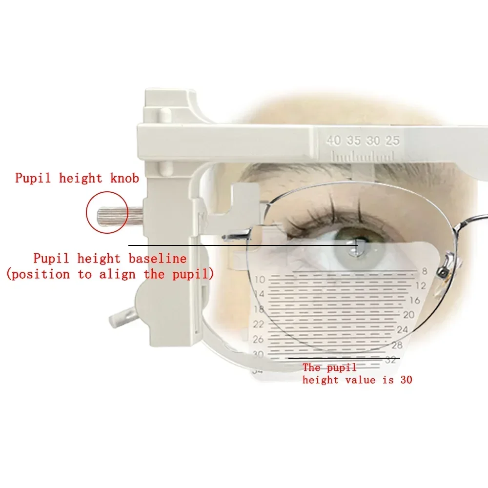 Optical Equipment CE Approved PH Pupil Height Distance Meter Glasses Ruler PD-8