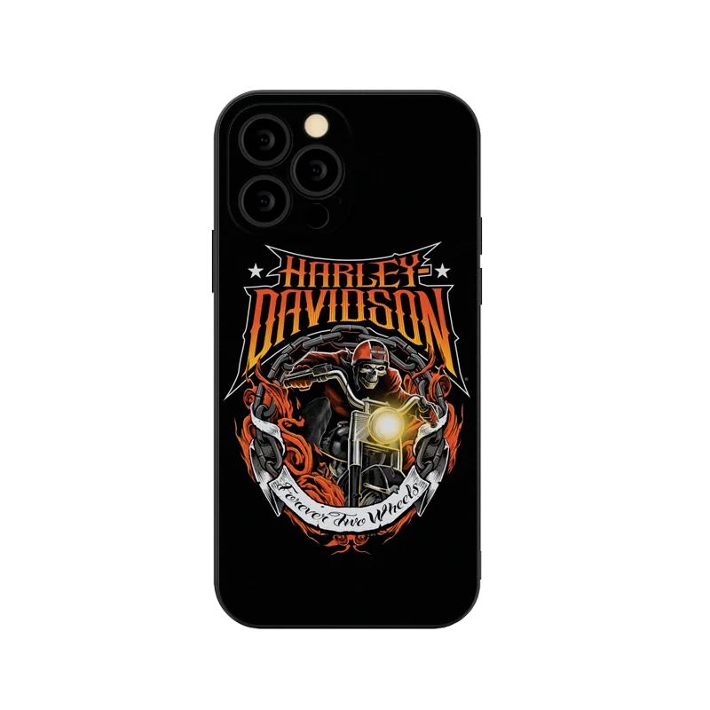 حافظة لهاتف Harley Davidson مخصصة لهاتف iPhone 16 15 13 14 11 12 Pro Max 12 Mini 7 8 XR XS 16 Plus 15Pro MAX غطاء شل #2
