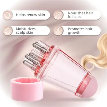 1/2 ks sada nástrojů pro barvení vlasů růžová 6,09 oz aplikátor vlasového oleje lahvička a 1ml dil růst vlasů pevný hřeben na vlasy salon kadeřnické nástroje 10 nejlepší prodej lahvička s aplikátorem na vlasy - №4