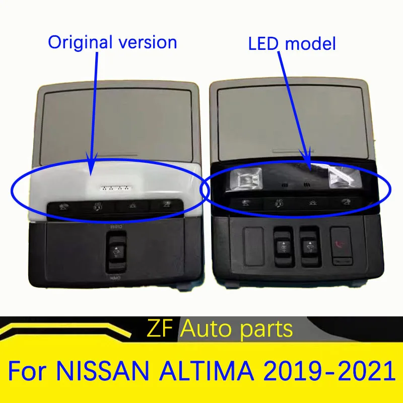 For NISSAN ALTIMA 2019 2020 2021 2022 2023 Indoor Front Row Ceiling Light Reading  Light Dome Light Glasses Case