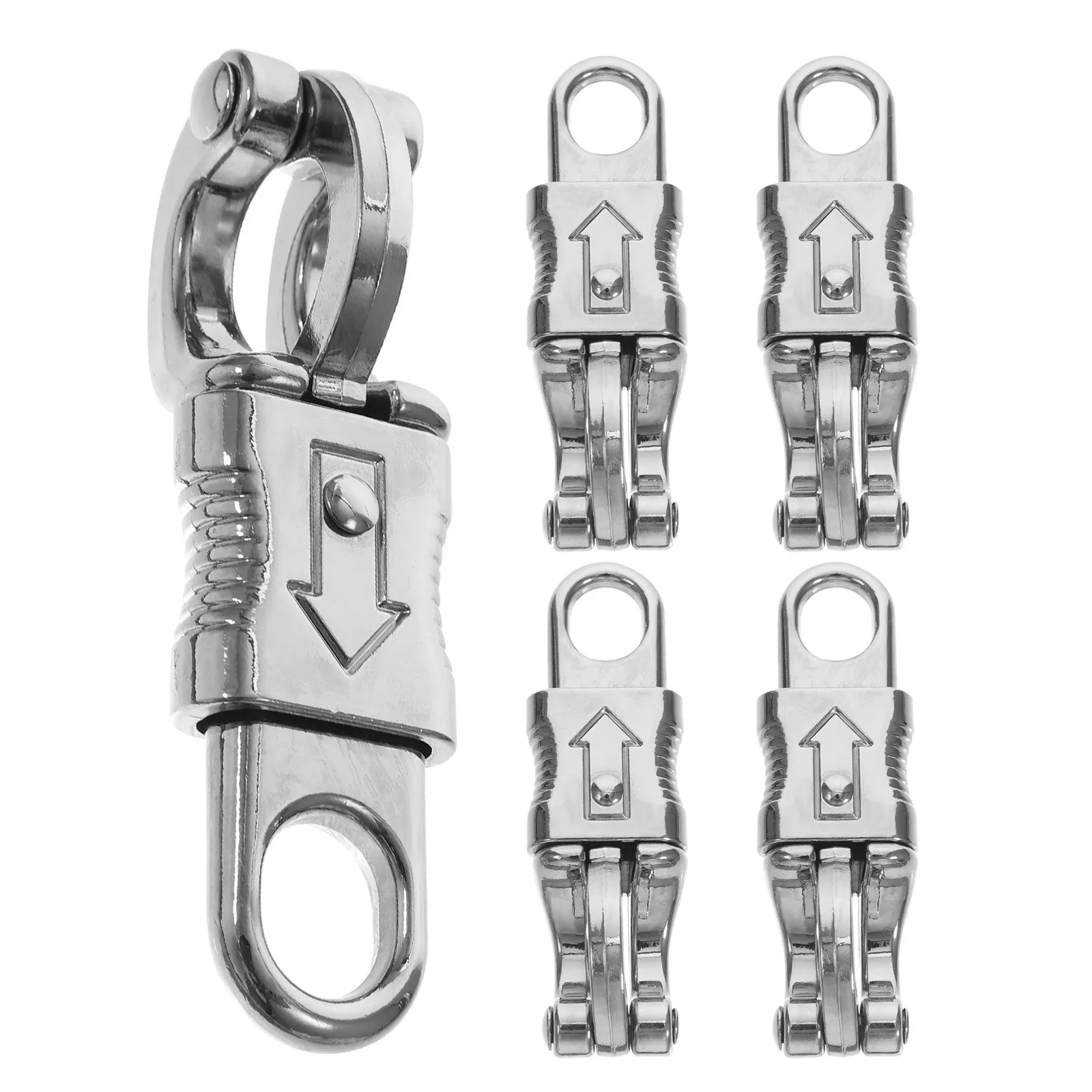 5Pcs Equestrian Panic Hook Horse Lead Quick Release Zinc Alloy Spring Snap Heavy Duty Stable Hardware Clip Metal Spring Hook