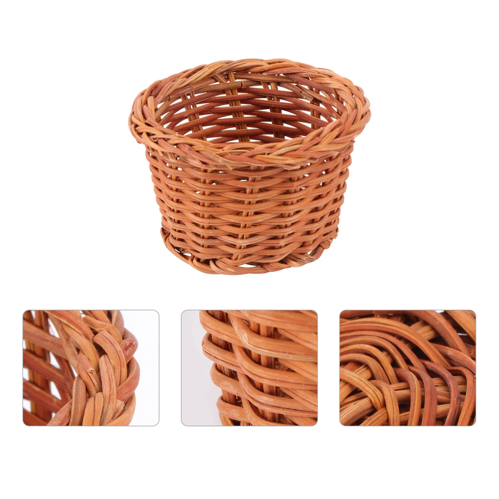 

Mini House Ornaments Toy Crafts Miniature Furniture Wicker Hamper Adornments Furnituren Vintage