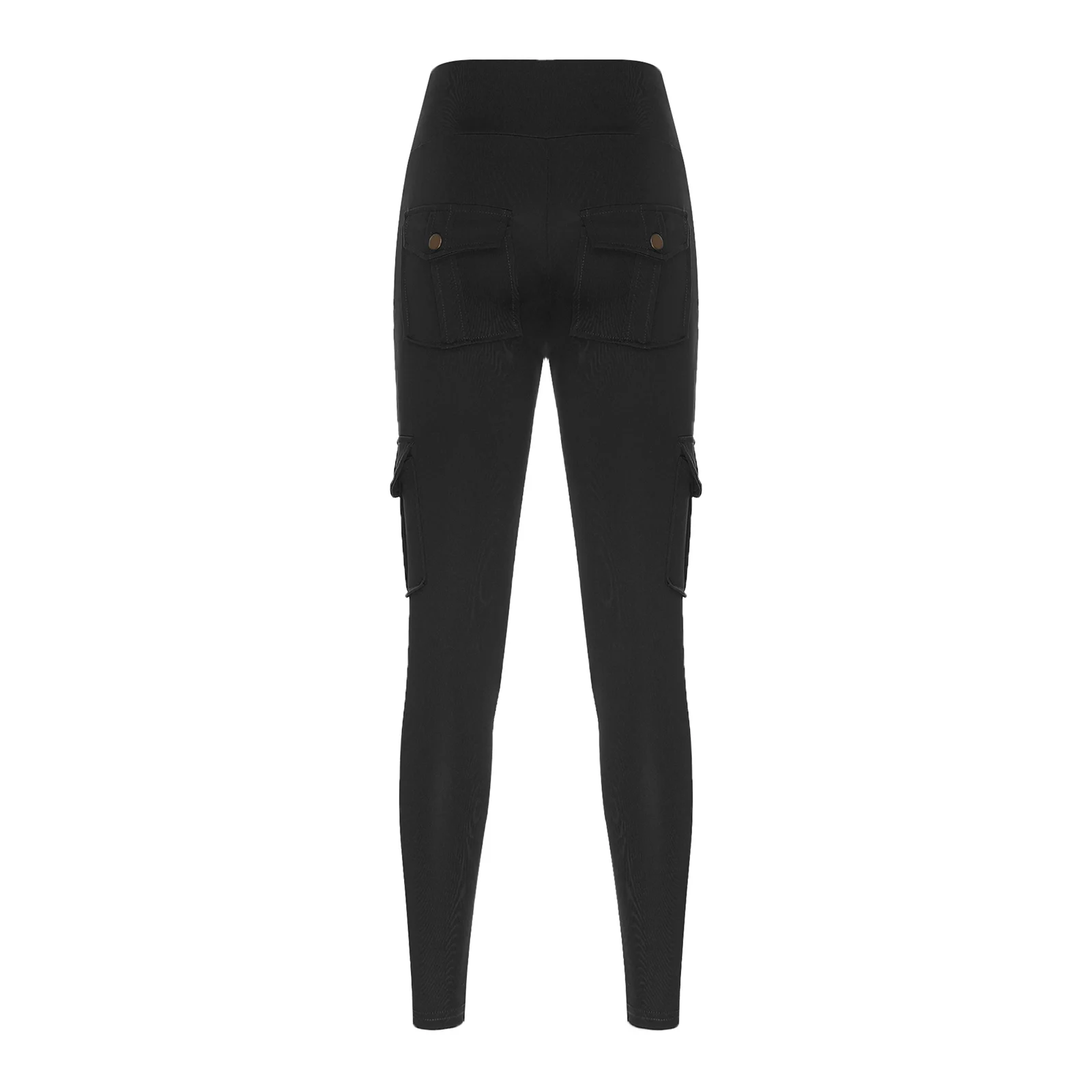 Pantaloni cargo da donna a vita alta Leggings per sollevamento bottino sportivo da yoga con tasche con patta per allenamento, palestra, fitness, corsa, pantaloni sportivi