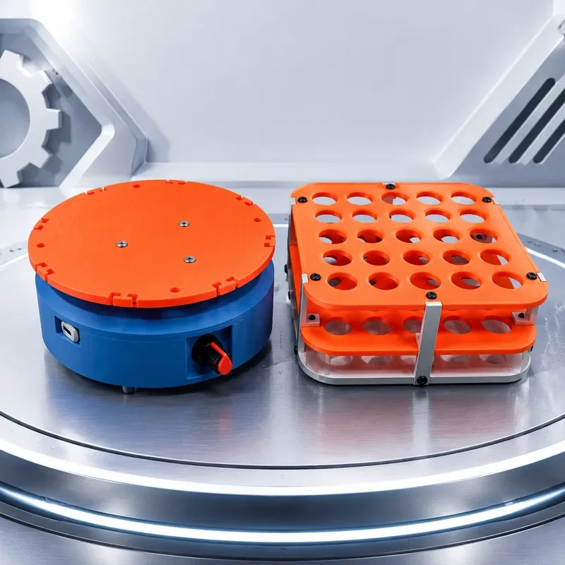 Mini Lab Orbital Shaker with Extension Plate USB C 20 100 RPM 1 kg Load for 5 10 ml Centrifuge Tubes Compact Mixer
