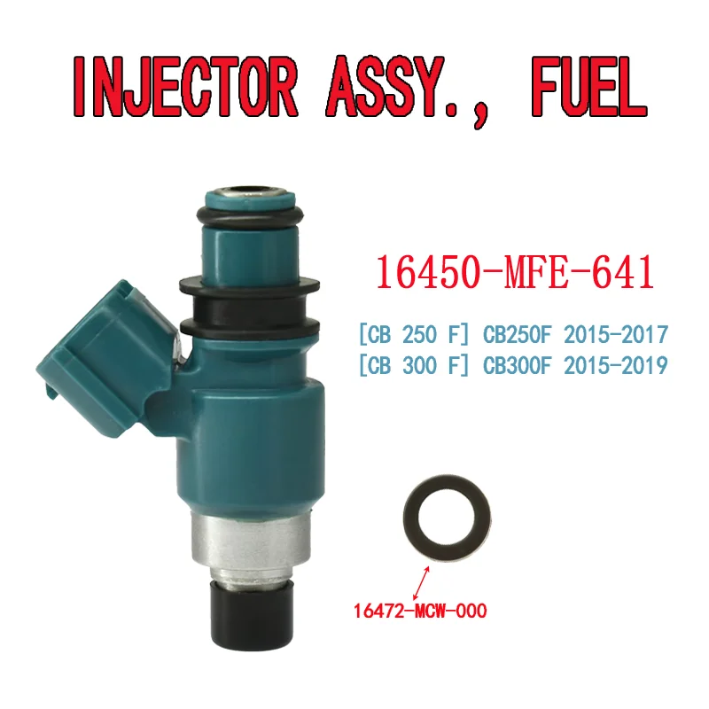 16450-MFE-641 Fuel Injector Assy For Honda CB 250 300 F CB250F CB300F Motorcycle Spare Parts