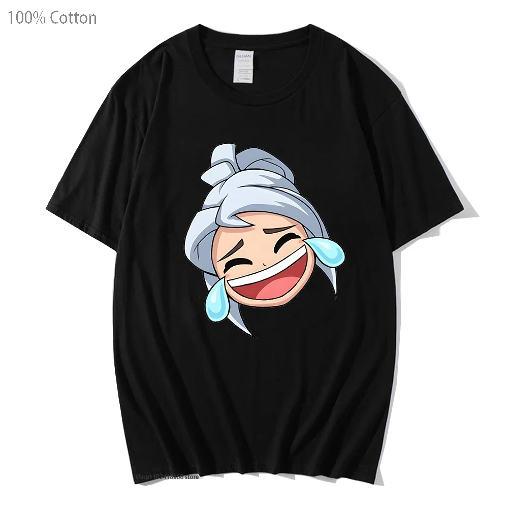 Valorant T-Shirts Jett Revive Cartoon Funny Print Women Men Oversized Tshirt Short Sleeve Summer Sportswear Unisex Harajuku Tees