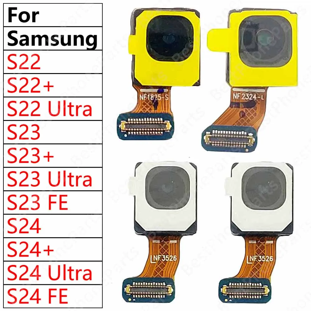 Selfie Front Camera For Samsung Galaxy S23 FE S23+ S22 Plus S22+ S24 Ultra S24+ 5G Frontal Facing Camera Replacement Spare Parts