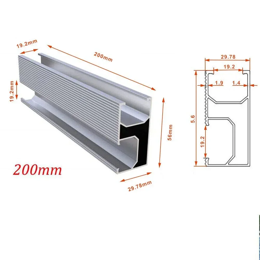 4/6 Sets Solar Panel Roof Solar Rail Bracket For 30/35mm Solar Panel PV Profile Alu Mounting Rail Flat Roof Solar Rail