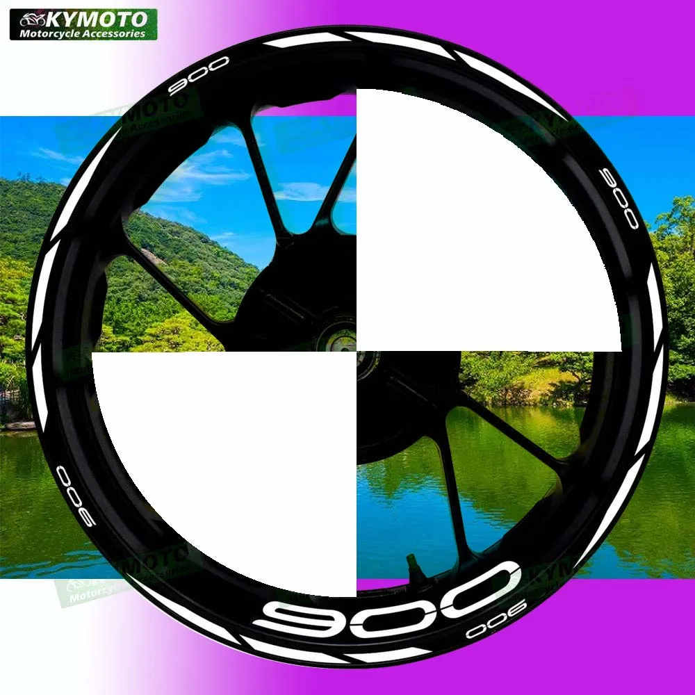 

For Z 900 Z900 motorcycle accessories 17 inch front and rear wheel stickers fairing modified reflective stickers decoration