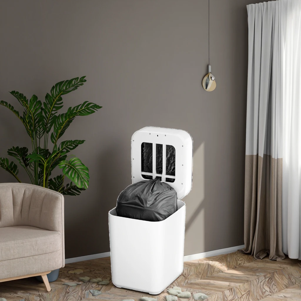 

Smart Trash Can Large Capacity Automatic Garbage Intelligent Sensor Dustbin Electric Trash Bin for Kitchen Bathroom Living Room