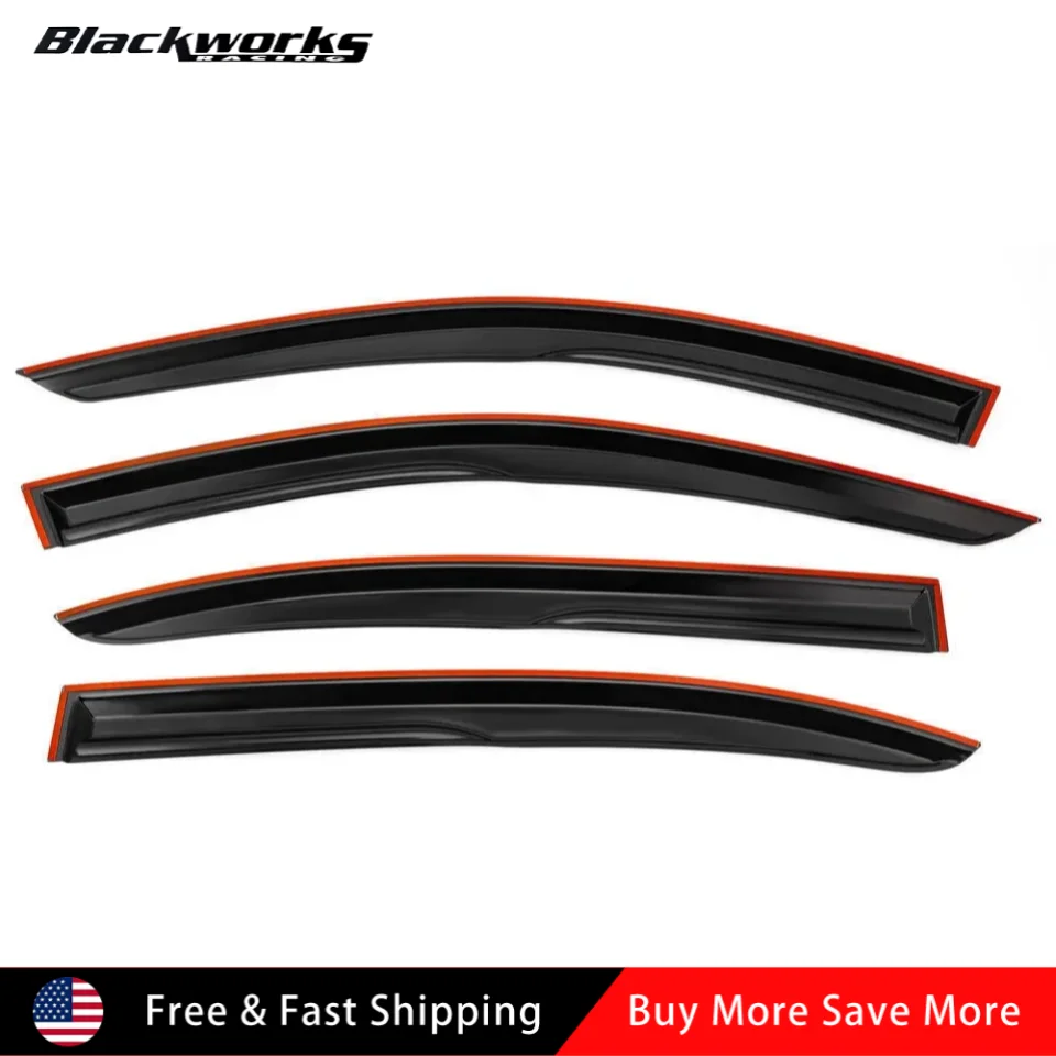 

Комплект из 2-х ветровиков (передних и задних) в стиле Mugen, тонированных, черных, для Honda Accord 2008-2012 годов выпуска, 4-дверный седан