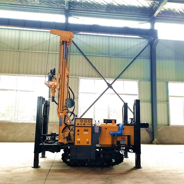 Customized 200 Depth Hydraulic Power Latest Model Water Well Drilling Rig All Terrain Vehicle Hot Sale
