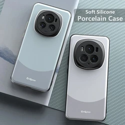 Porcelain Case For Honor Magic 6 Pro 5 5Pro Luxury Soft Silicone Shockproof Matte Cover For Magic6 Pro 5G Shell Bumper Funda