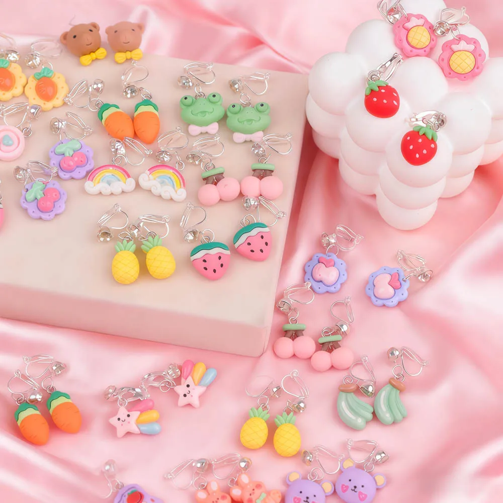 10/20 زوج/وحدة موضة لطيف مضحك سحر الحلو الفاكهة الفراولة أقراط للنساء مجوهرات يومية حفلة هدية اكسسوارات مزيج نمط #5