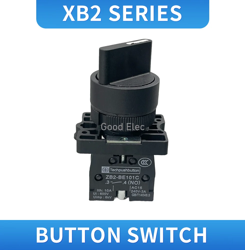 XB2-ED21/ED25/ED33 rotary selection knob button switch plastic type one normally open installation hole 22mm