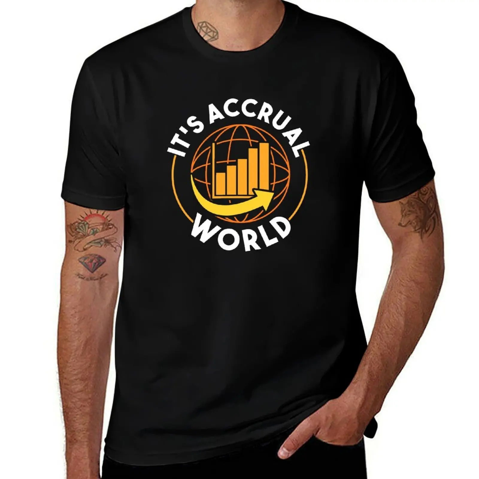 

It's Accrual World Funny Accounting & Accountant T-Shirt t shirts for man slim fit t shirts for man graphic vintage T-Shirt