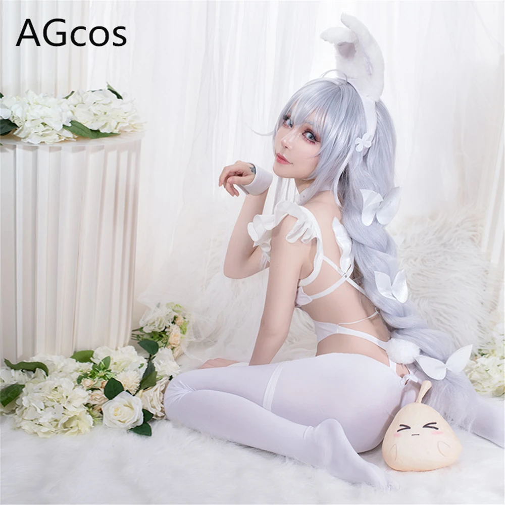 AGCOS Azur Lane MNF Le Malin Bunny Girl Cosplay Costume Woman Sexy Jumpsuits Cosplay