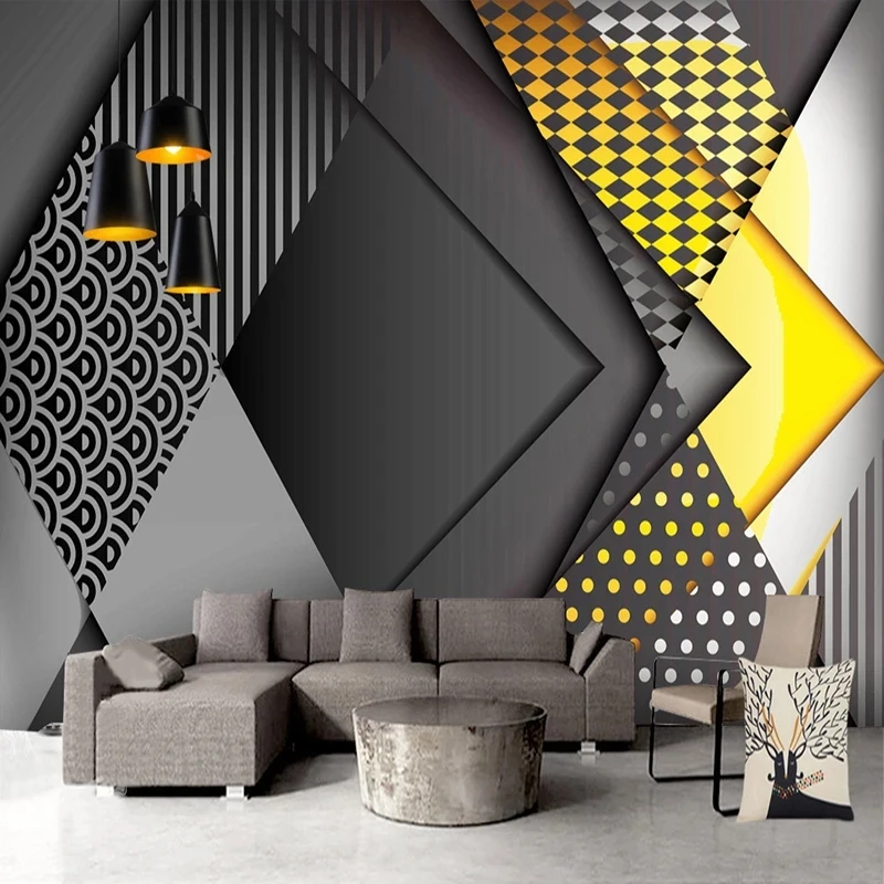 Custom Photo Wallpaper 3D Geometry Modern Mural Living room sofa TV background wall bedroom restaurant study Hotel wall fabric