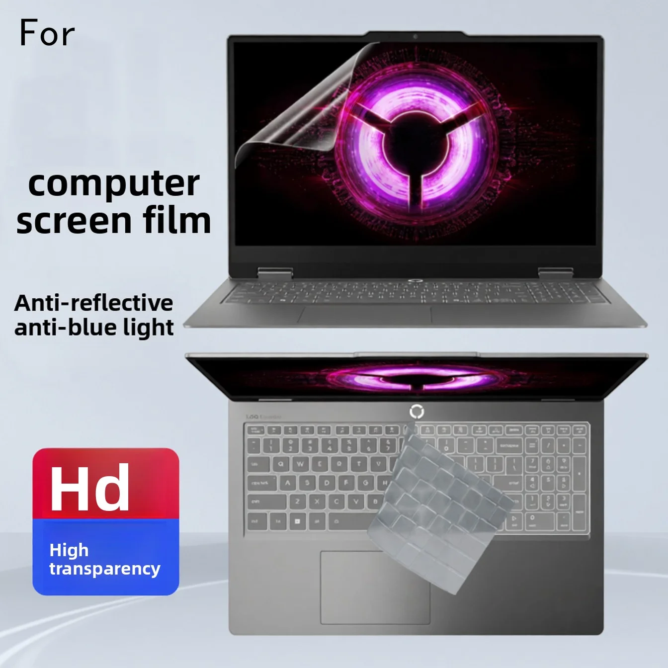 for 15.6-inch Lenovo LOQ Essential 15IRX11 computer screen film 15ARP11 keyboard 15ARP10 anti-reflective protective film