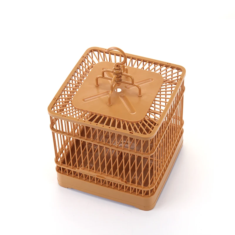 High Quality Parrot Bird Breeding Cage Mesh House Hanging Bird Cage with Feeding Cup