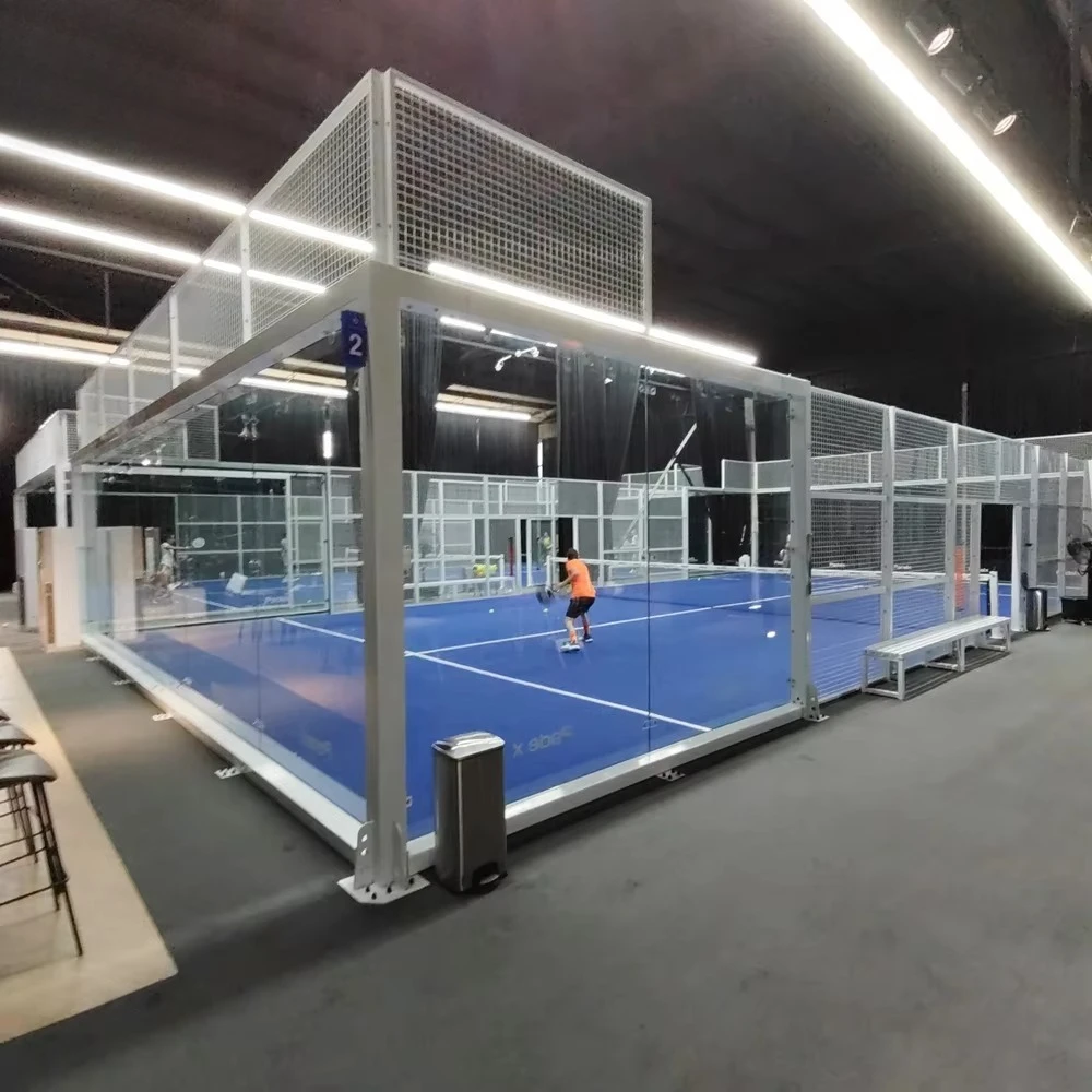 

CE Certified High Safety Panoramic Padel Tennis Court Indoor and Outdoor Use