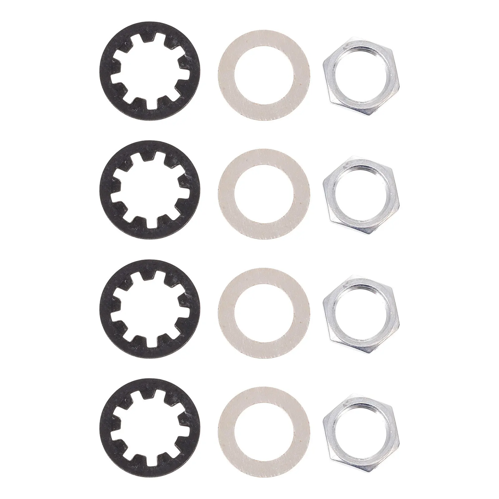 

12Pcs Metal Potentiometer Nut Gaskets Durable Electric Guitar Accessories Replacement Fastening Washers Rustproof