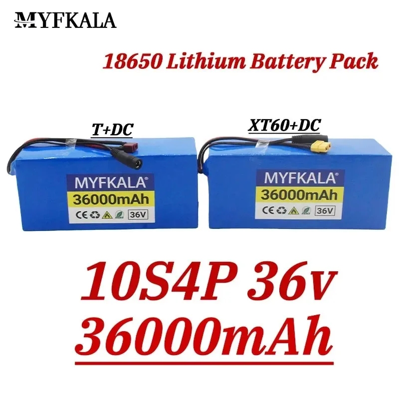 

100% Original 36V 10S4P 36Ah 18650 Li-ion Battery Pack 1000W High Power Battery 36000mAh Ebike Electric Bike BMS