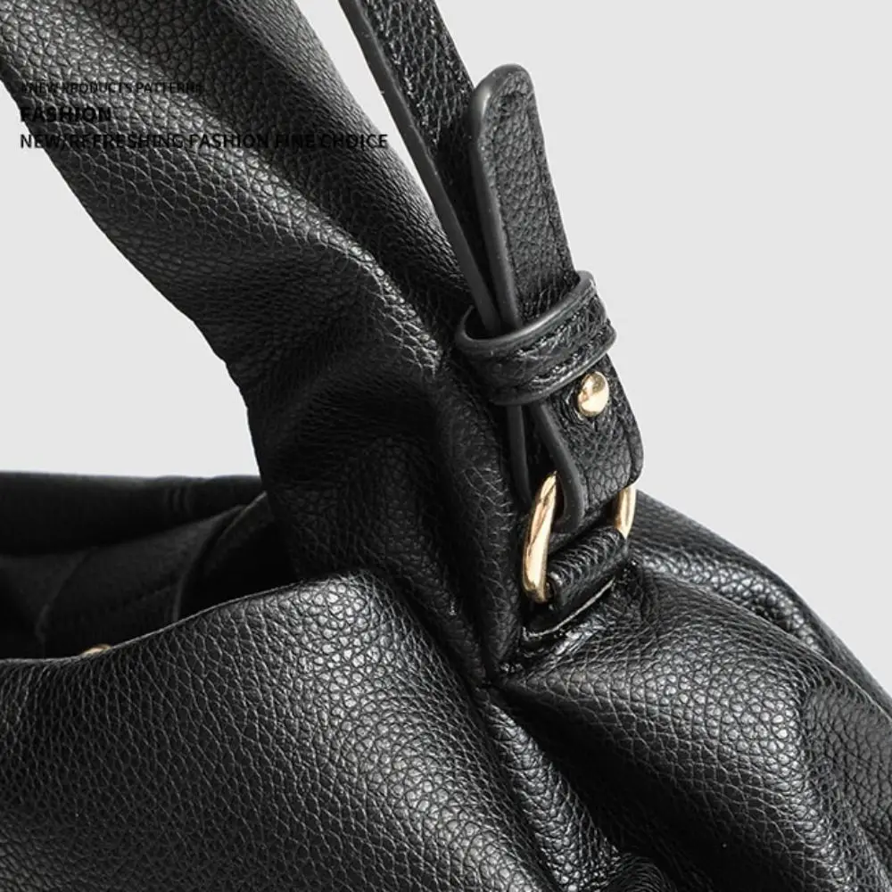 

Простая сумка через плечо из искусственной кожи с клецками, большая вместительная легкая роскошная сумка-тоут с облаком, чехол для ланча, новый дизайн, женская сумка