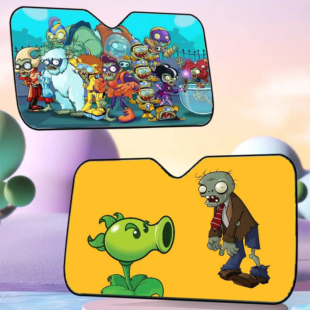 

Game Plants-vs-Zombies Car SunShade Car Sunshade Window Sunshade Sunblock Front Windshield Hood Interior Front Baffle Sunshade