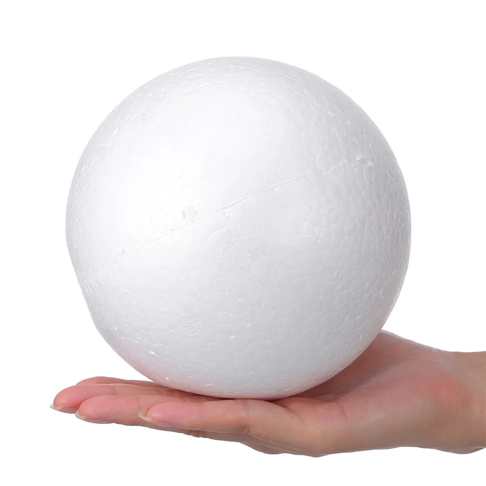 

5Pcs White Smooth Foam Spheres 12Cm Polystyrene Craft Balls Lightweight Blank Surface for Wedding Decoration DIY Painting Floral