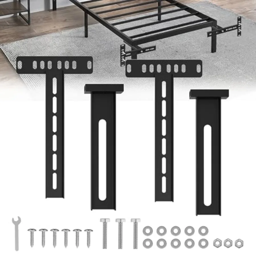 

Adjustable Bed Headboard BracketsUniversal Headboard Brackets for Adjustable Bed Base for Twin/King/Queen/Full Size Bed Frame