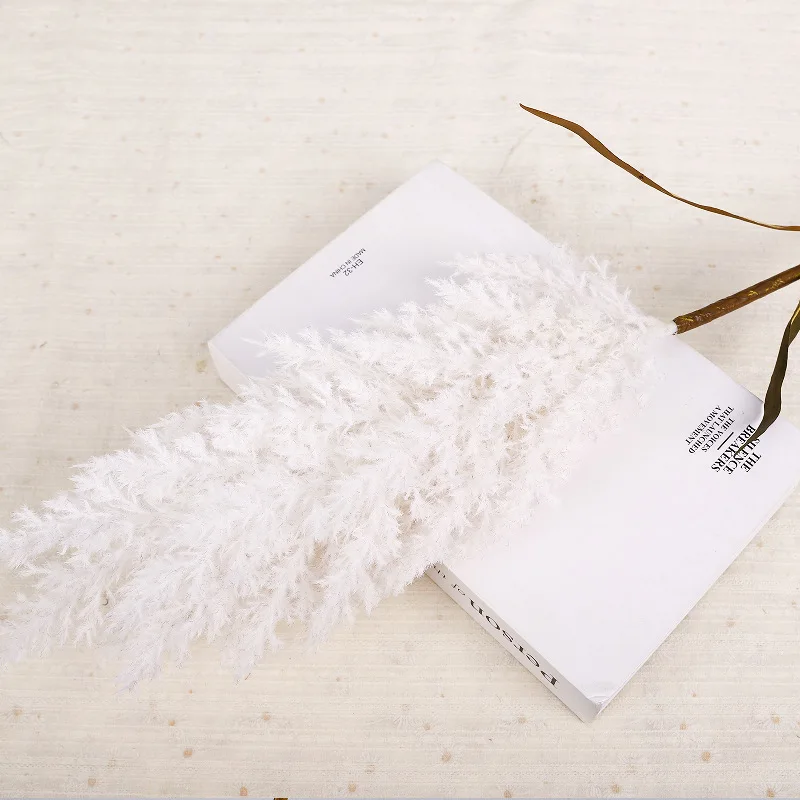 2Pcs/lot Artificial Reed Flowers Home Room Decorations Pampas Grass Wedding Decor Background Fake Reed Grass Party Table Floral - view 4