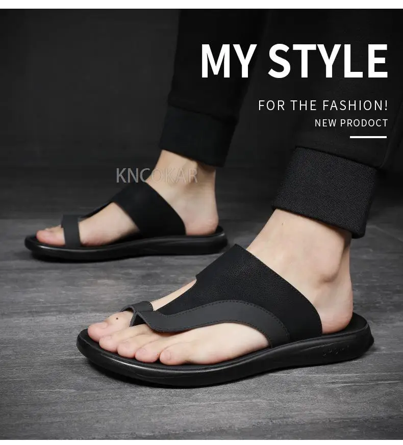 Men's slippers 2023 New trend Personalized internet celebrity Fashion sandals Summer outdoor casual anti-skid