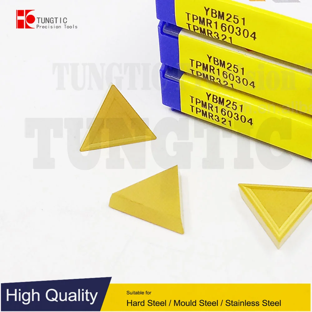 

TPMR160304 YBM251 YBC251 YBC252 TPMR321 Indexable Milling Inserts Carbide Cutter For CNC TPMR 160304