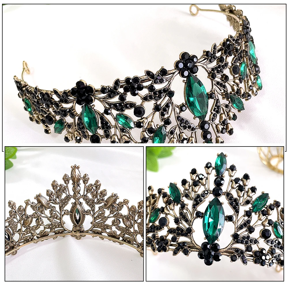 

Rhinestone Bridal Crown Wedding Tiara Women Metal Headpiece Cosplay Stage Photo Taking Accessory Women Tiaras Tiara Crowns