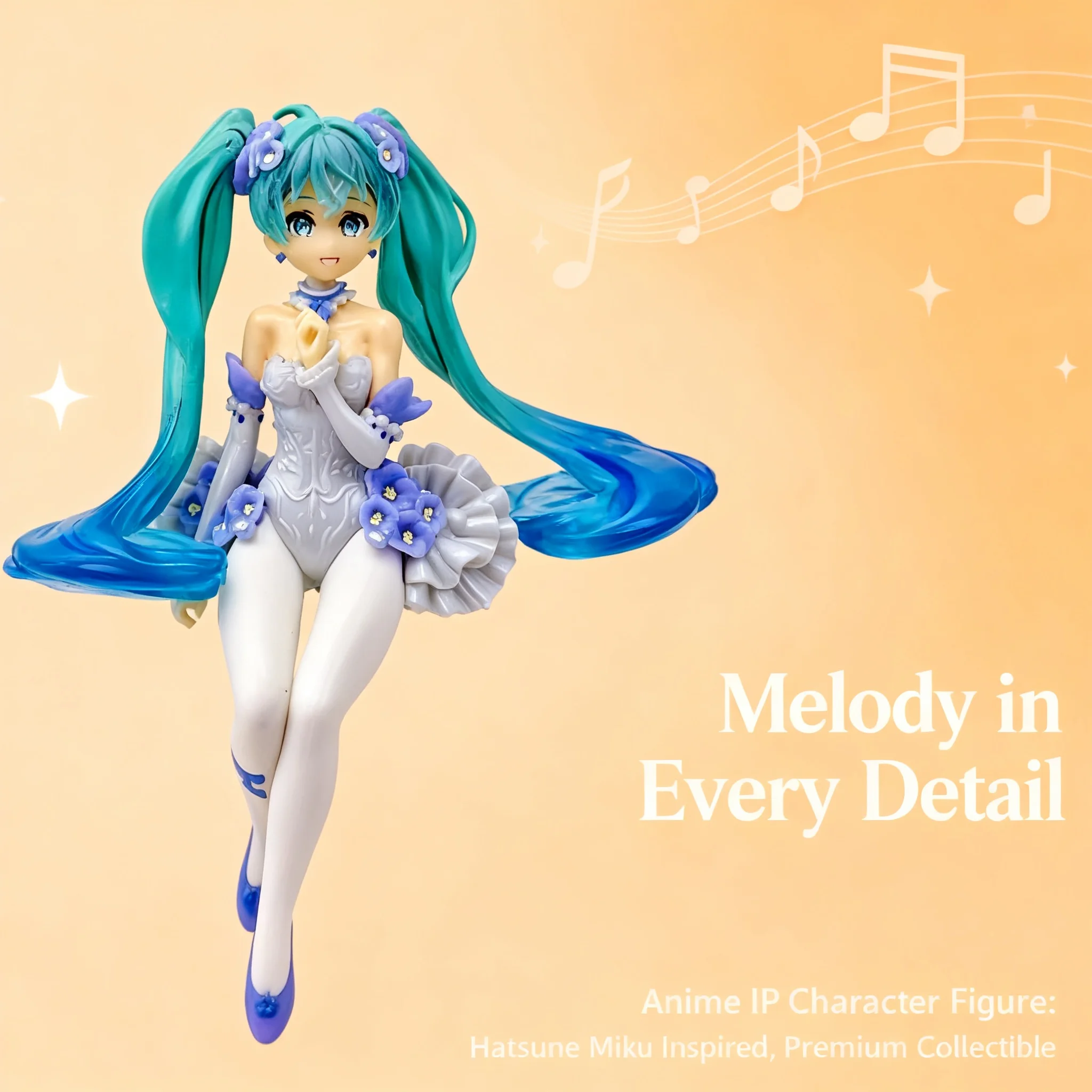 

Фигурка аниме-персонажа Мику Хацунэ: Розовая бабочка-цветочная фея, аниме-мерч, коллекционная кукла для отаку, милая статуэтка девушки, кавайный декор для рабочего стола