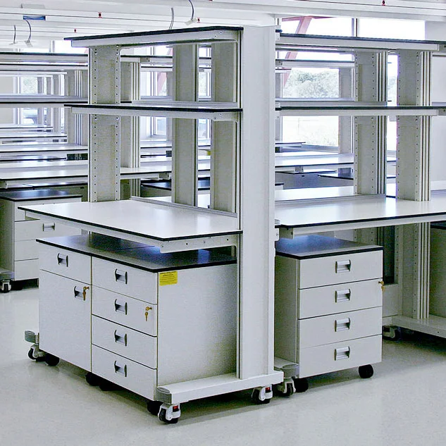 

Flexible Modular&Movable Lab Furniture Work Bench with Laboratory Casework/Cabinet Easily Reconfigure