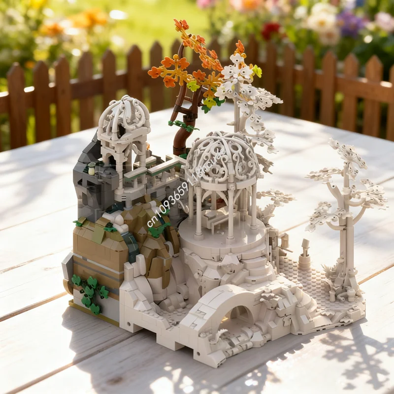 

1707 шт. MOC Rivendell сегмент 3 вдоль 1 модель строительные блоки игрушка конструкция собрать рождественские подарки DIY образовательный кирпич