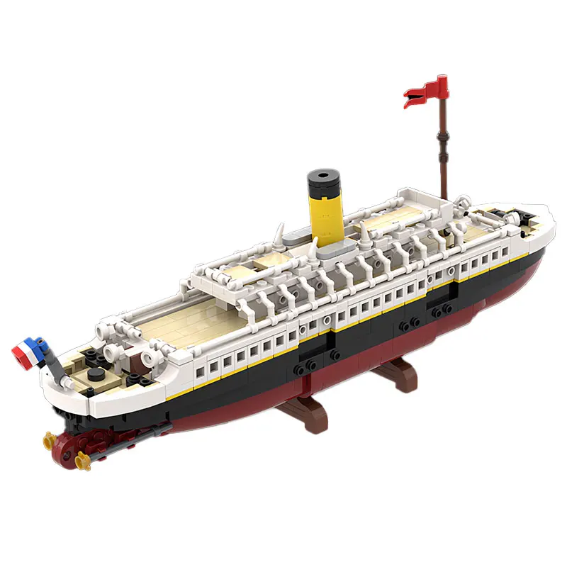 

MOC traffic Series White starship, nomadic ship Puzzle Block Toy Small Particle Splicing Set Holiday Birthday Gift