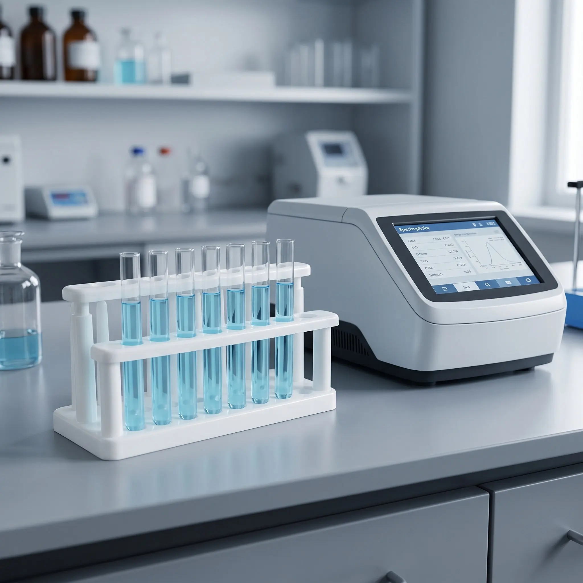 2Pcs Test Tube Rack Plastic Lab Organizer Stable Holder 15 Holes 9 Columns Tube Drying Stand for Laboratory Science view 3