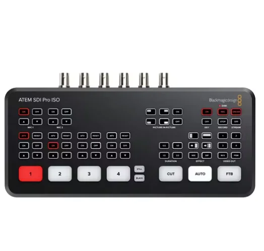 Blackmagic Design BMD ATEM SDI Pro iSO Extreme iSO Media ideo Switcher Audio Mixer Green Screen For Live Streaming Recording