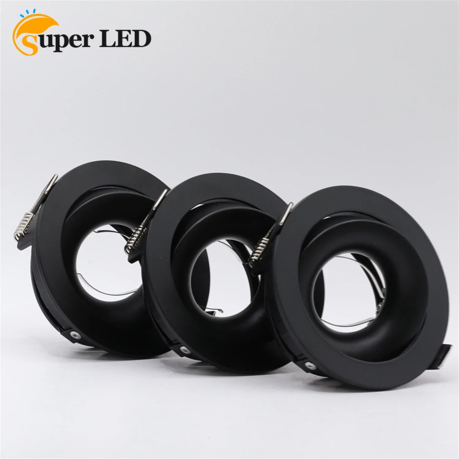 LED Spotlight Bracket Surface Ring Embedded Lamp Holder Lampshade Downlight Cut Hole 95mm Fixture Frame