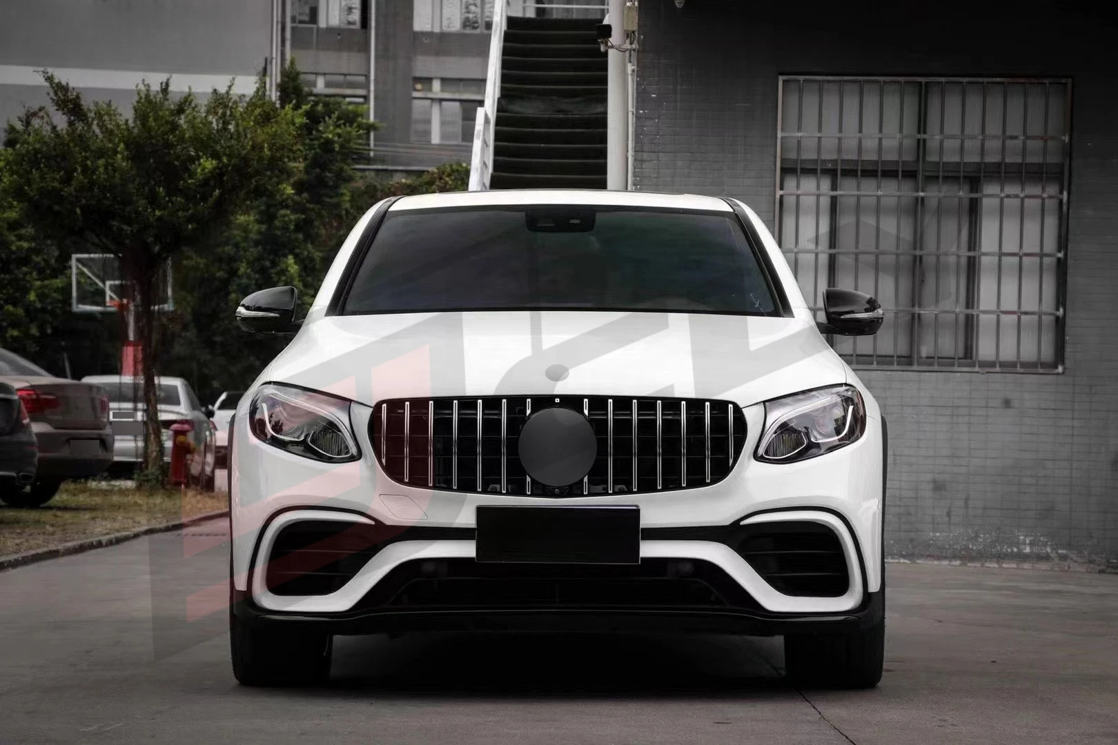 CLY Car Bumpers For Benz GLC Coupe C253 GLC300 GLC260 Facelift GLC63 AMG Grill Inner Lining Rear Lip Pipe